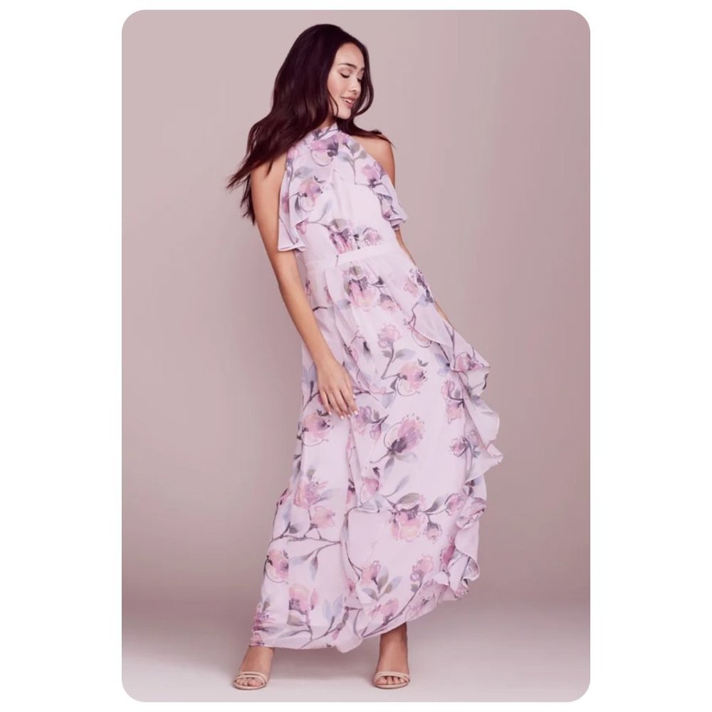 NWT LC Lauren Conrad Dress Up Shop Floral Sleeveless Magnoliah Blooms Dress